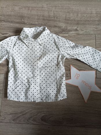 Chemise 18 mois à pois