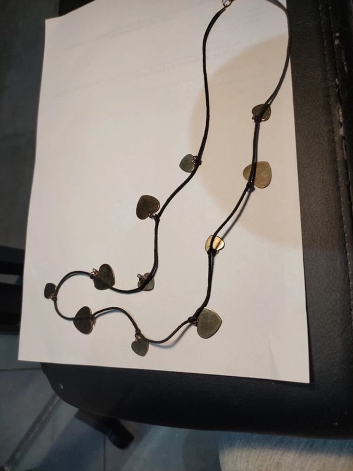 Sautoir noir et doré - photo numéro 2