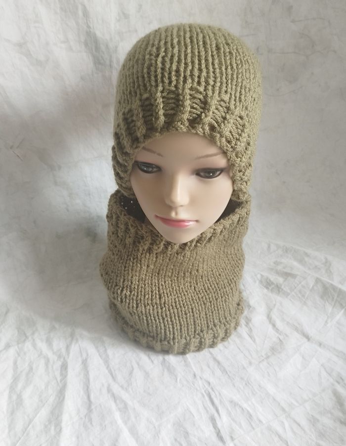 Ensemble bonnet col unisexe - photo numéro 2
