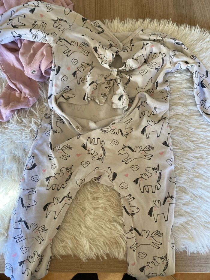 Lot de 2 pyjamas grenouillère licorne tex baby 23 mois - photo numéro 7