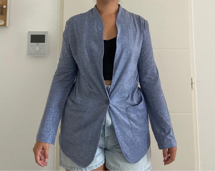 Blazer léger bleu American Vintage - photo numéro 3