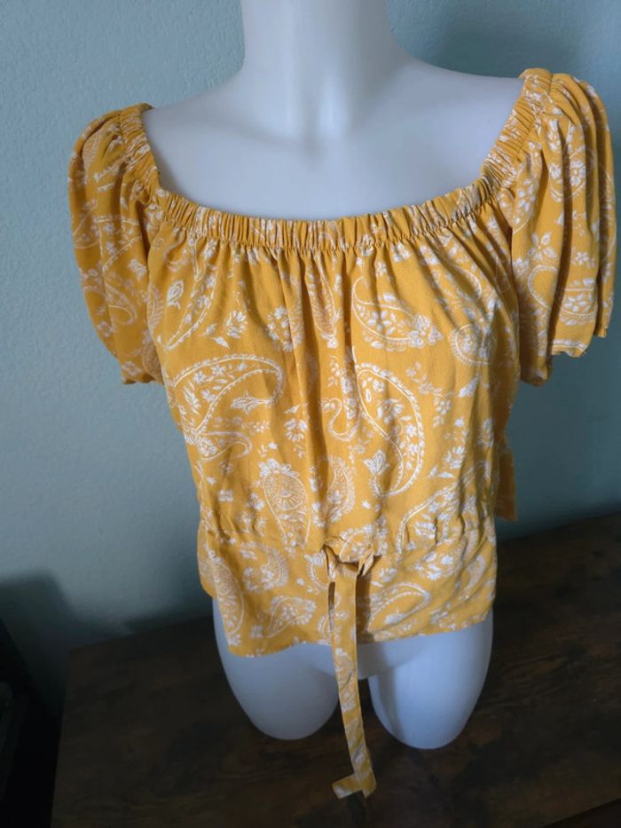 Haut blouse épaules dénudées taille 36 - photo numéro 5