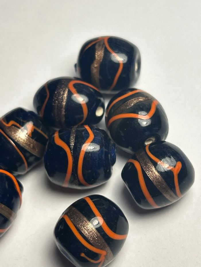 A566, Ensemble de grosses perles lampwork - photo numéro 2