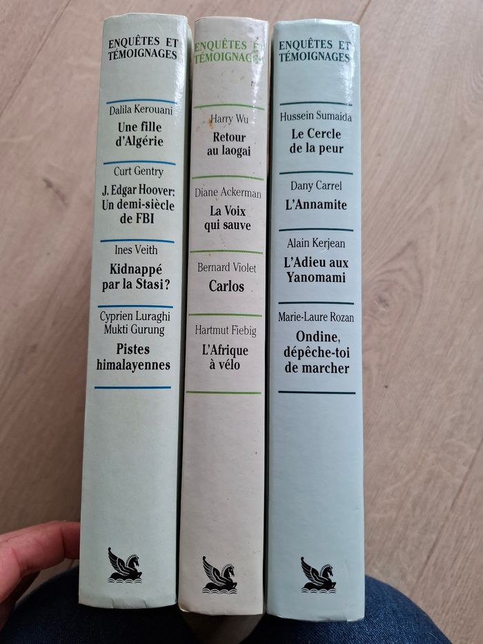 Lot de 3 livres Enquêtes et témoignages en bon état - photo numéro 3