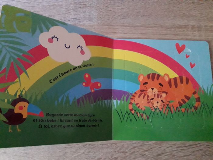 lots de 3 livres (2 livres puzzles + 1 livres animaux à caresser) neuf - photo numéro 6