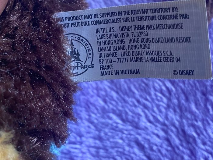 Grande peluche minnie mouse disney parks marron crème bleu jupe à pois - photo numéro 7