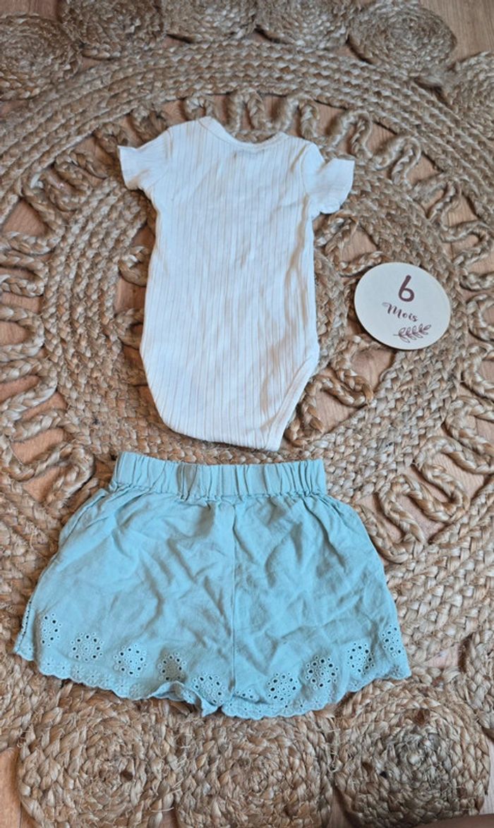 Ensemble short vert pâle - photo numéro 5