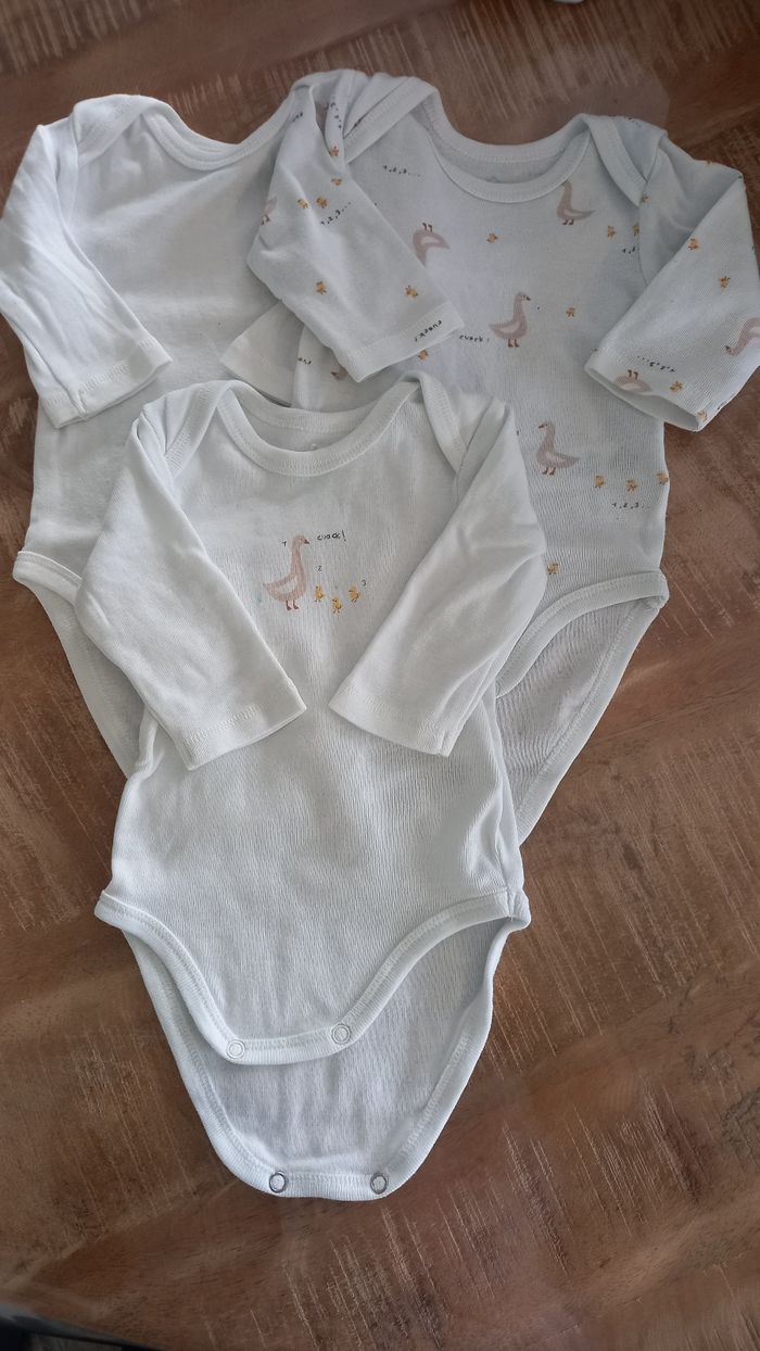 Lot de 3 bodies 3 mois