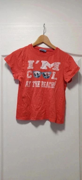 T-shirt mc haut de pyjama corail NKY 10 ans