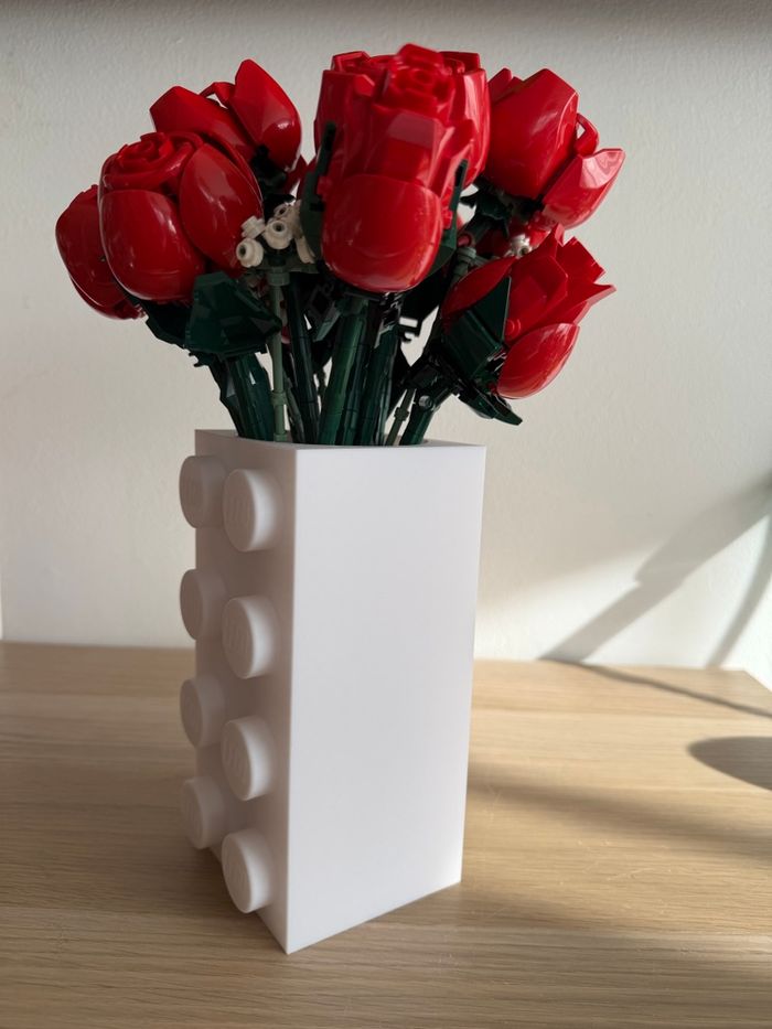 Vase brique idéal fleurs lego 3D - photo numéro 2