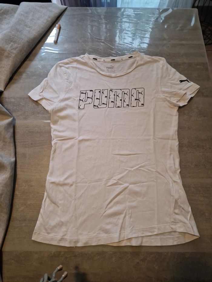 Tee shirt blanc puma - photo numéro 2