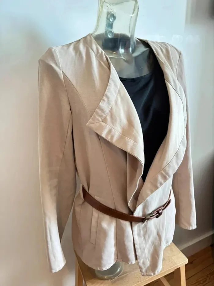 Trench vila beige - photo numéro 2