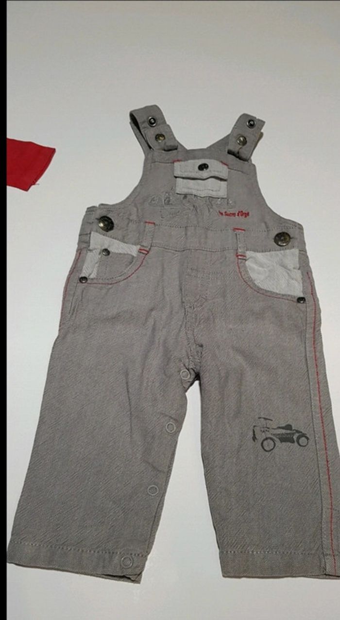 Ensemble salopette et t-shirt manches longues - photo numéro 2