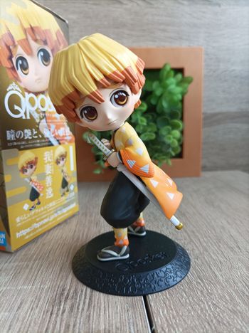 Figurine Zenitsu Agatsuma Demon Slayer Kimetsu no yaiba banpresto qposket Bandai 