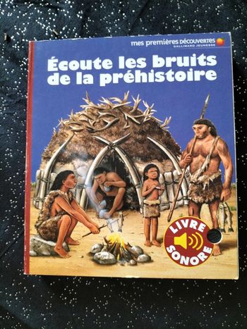 Livre sonore les bruits de la préhistoire
