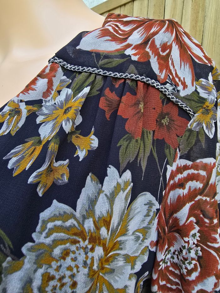 Blouse fleurie 🍒Promod🍒très bon état taille 38/40 - photo numéro 5