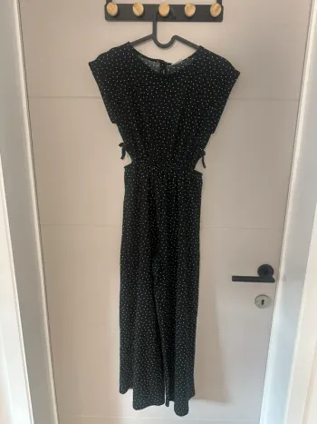 Combinaison Zara noire à pois blancs – Taille 11/12 ans