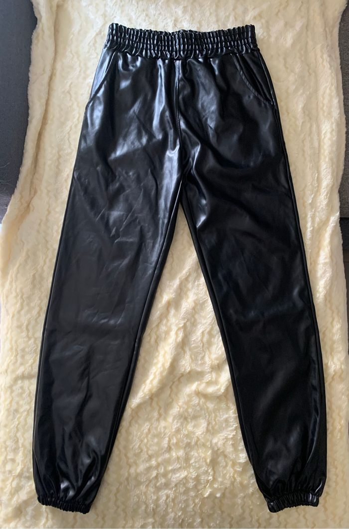 Pantalon simili cuir SHEIN