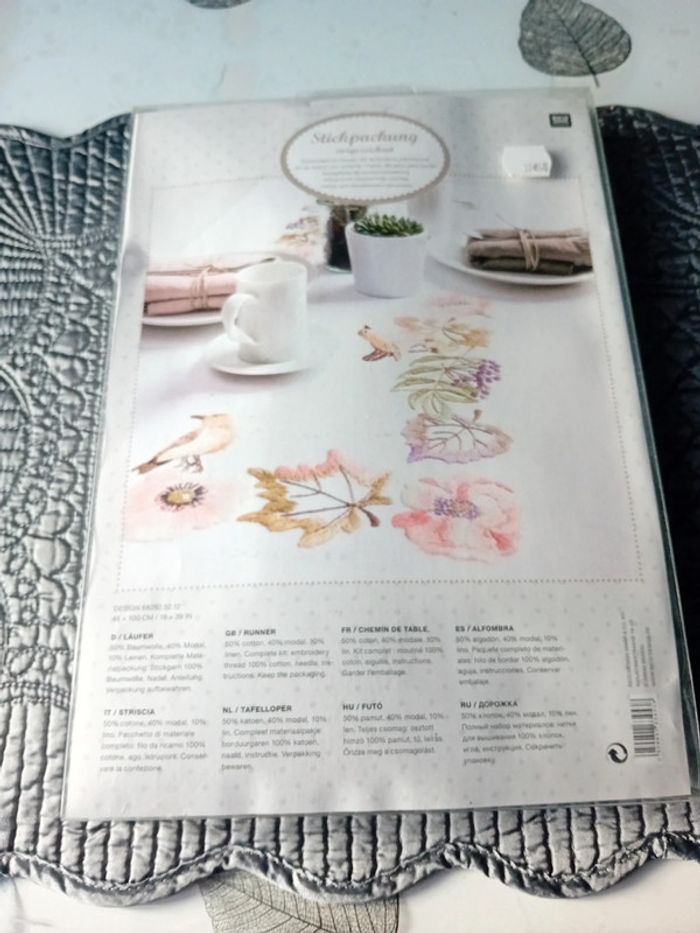 Kit de broderie  pré imprimé
