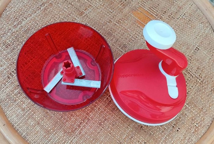 Quick chef Tupperware rouge et blanc - photo numéro 3