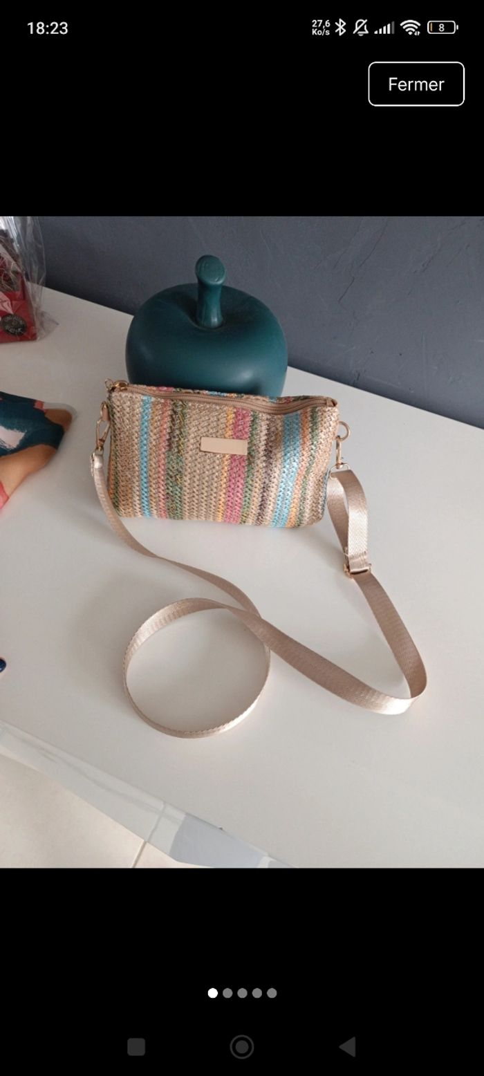 Superbe sac en raphia 💕 - photo numéro 2