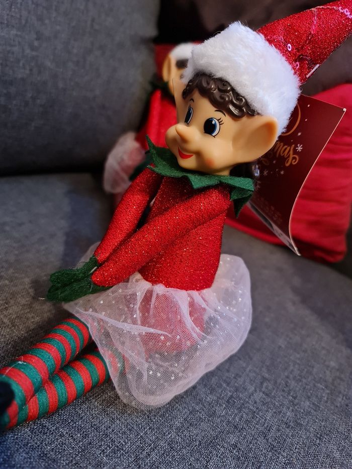 Lutin farceur fille Noël neuf - photo numéro 2