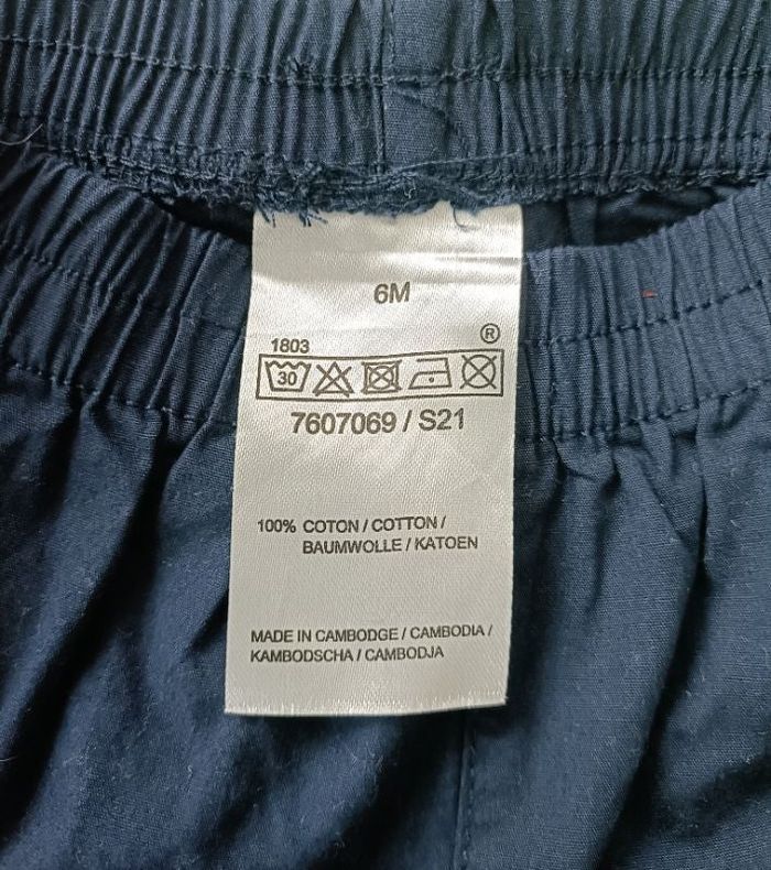 Short garçon en 6 mois