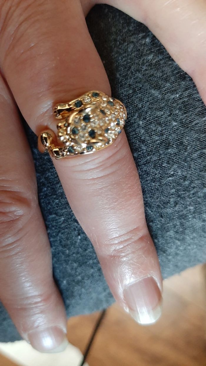 ensemble bracelet oval + bague panthère - photo numéro 7
