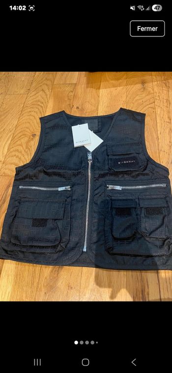 Gilet jacquard sans manche Givenchy 