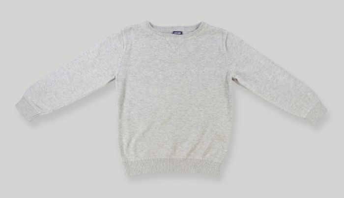 Pull tricot gris Kiabi 4 ans 98 – 107 cm garçon - photo numéro 2