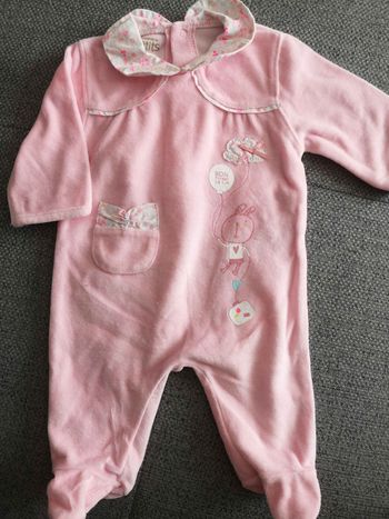 Pyjama velours 1 mois