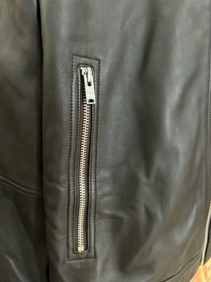 Veste en cuir mango MNG - photo numéro 4
