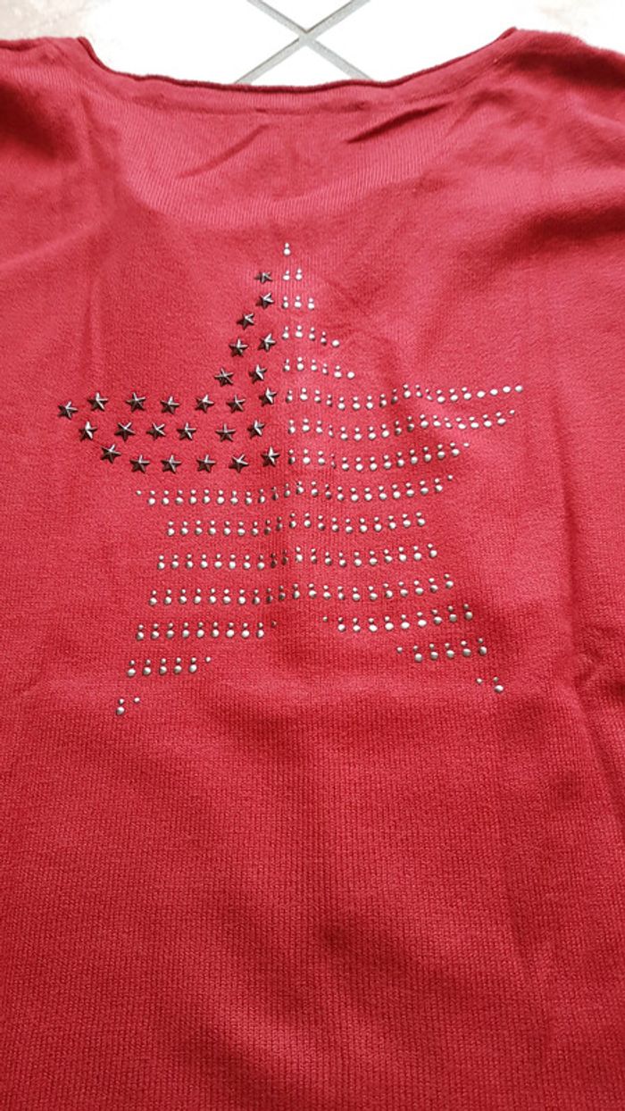 Pull rouge camaieu M - photo numéro 5