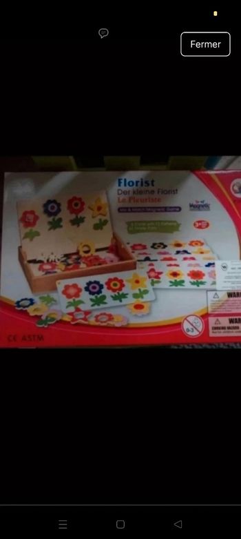 Le fleuriste magnétique Montessori Crèche école maternelle neuf