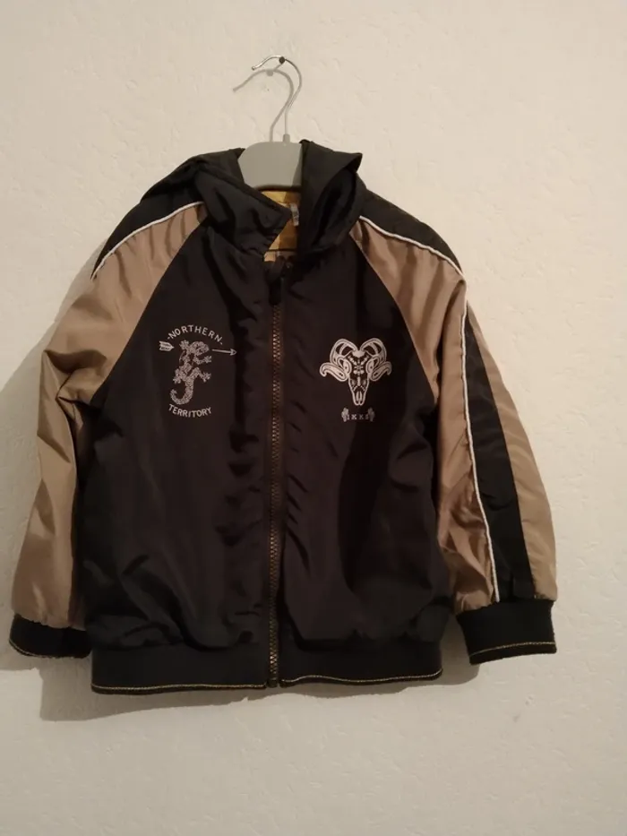 parka légère doublée avec capuche ikks garcon 3 ans