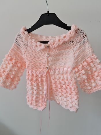 Veste au crochet taille 3 ans neuve
