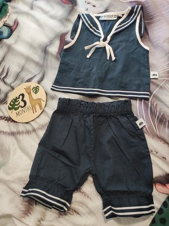 Ensemble d'été marin 3 mois