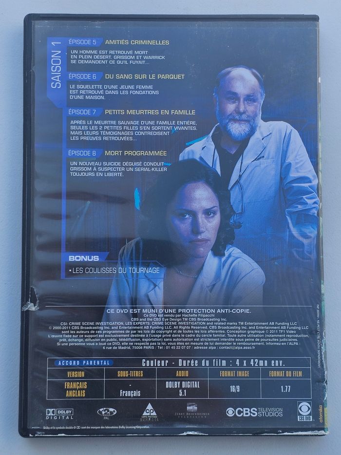 Dvd les experts saison 1 - photo numéro 2