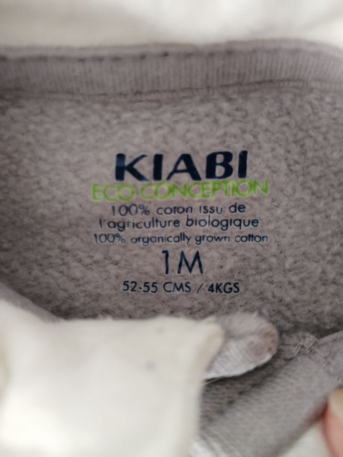 Pyjama/grenouillère 1 mois Kiabi - photo numéro 3