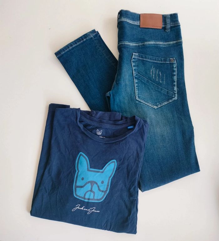 Jean Name It et t-shirt Jack& Jones 14ans - photo numéro 9