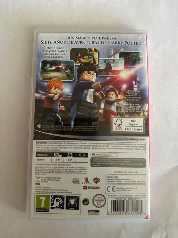 Jeu Switch lego Harry Potter - photo numéro 2