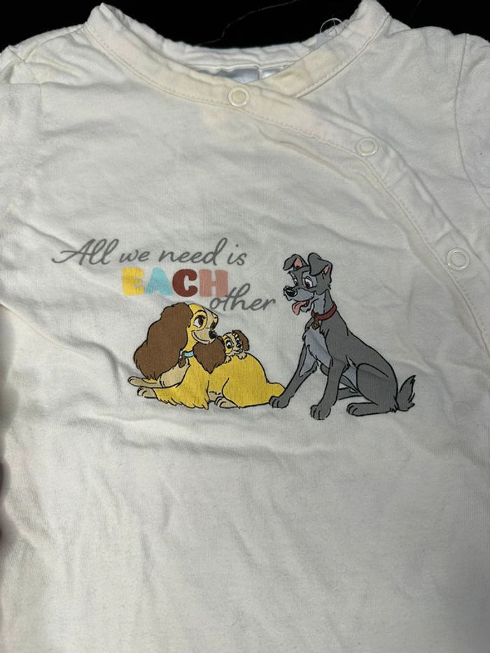 Lot de 2 pyjamas/grenouillères Disney La belle et le Clochard - photo numéro 6