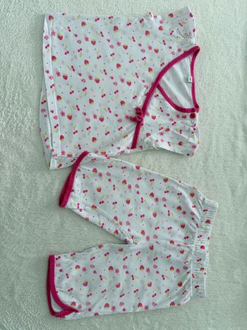 🍓Ensemble fraise et cerise - bébé fille - 12 mois - je ne sais quoi -bon état
