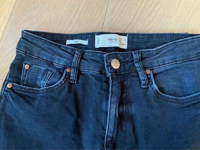 Jean foncé taille haute - Mango - 34 - photo numéro 3