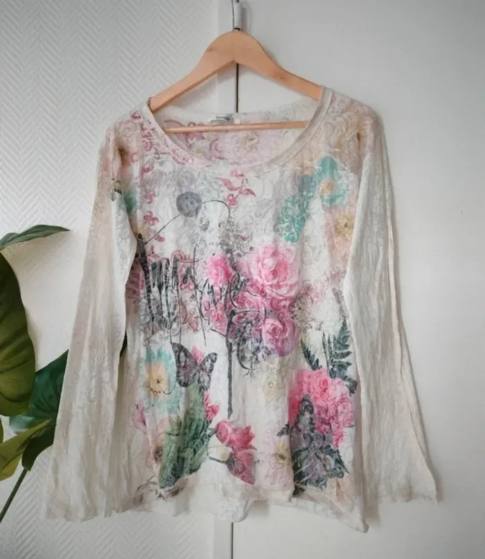 T-shirt coloré Sapotille taille L - photo numéro 2