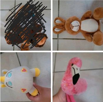 Lot de 3 peluches neuves