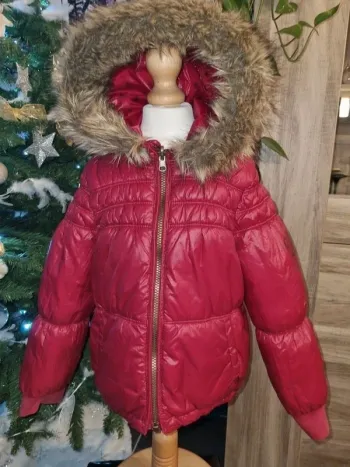 Blouson rouge reversible à capuche IKKS 8 ans