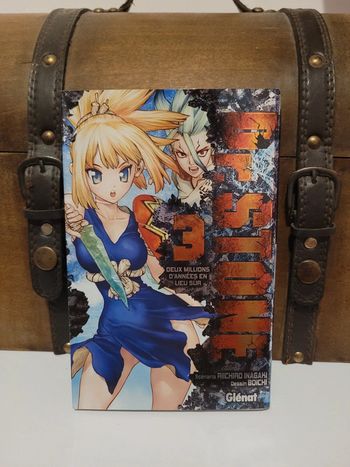 Manga Dr Stone tome 3 édition collector brillant premier tirage