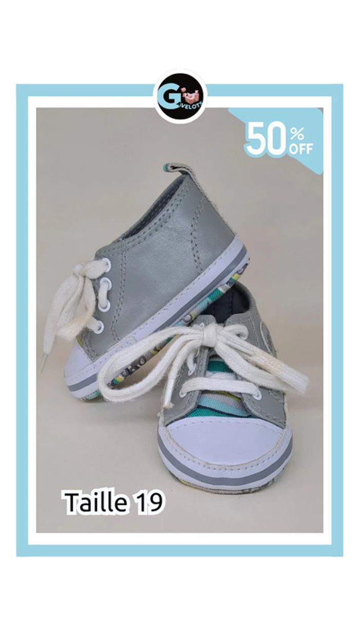 🦚Basket garçon taille 19 - photo numéro 2