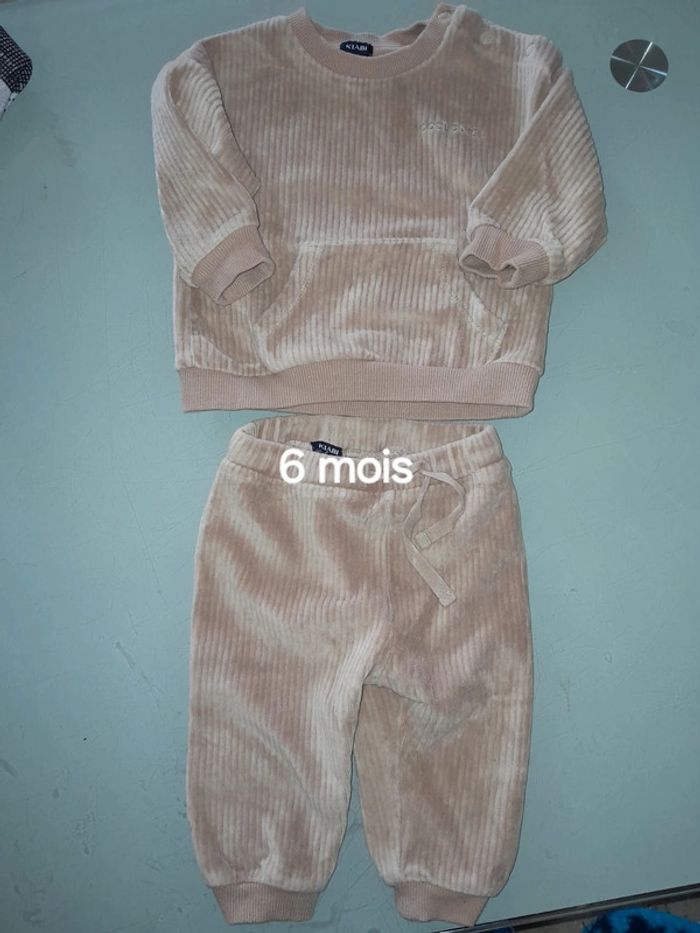 Ensemble marron garçon 6 mois